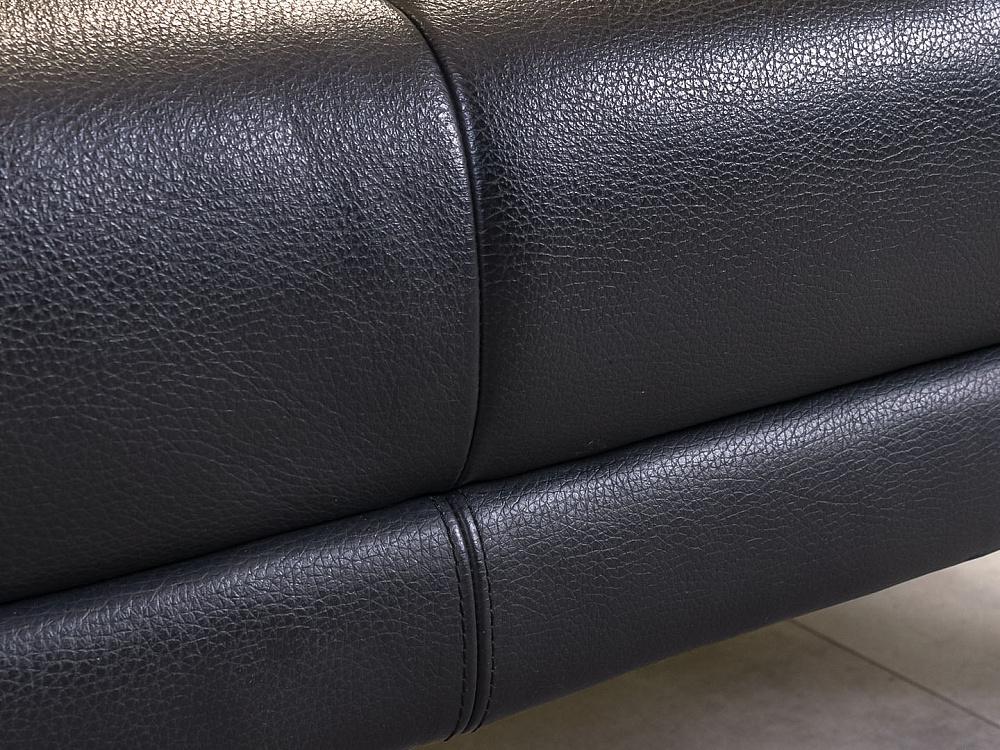 Комплект мягкой мебели WALTER KNOLL 1300x690 Кожа Чёрный Германия_ДНКЧК-190124