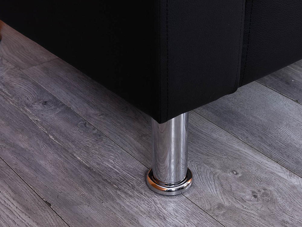 Офисный диван ДМебель Кожзам Черный   (ДНКЧ2-25094(нов))