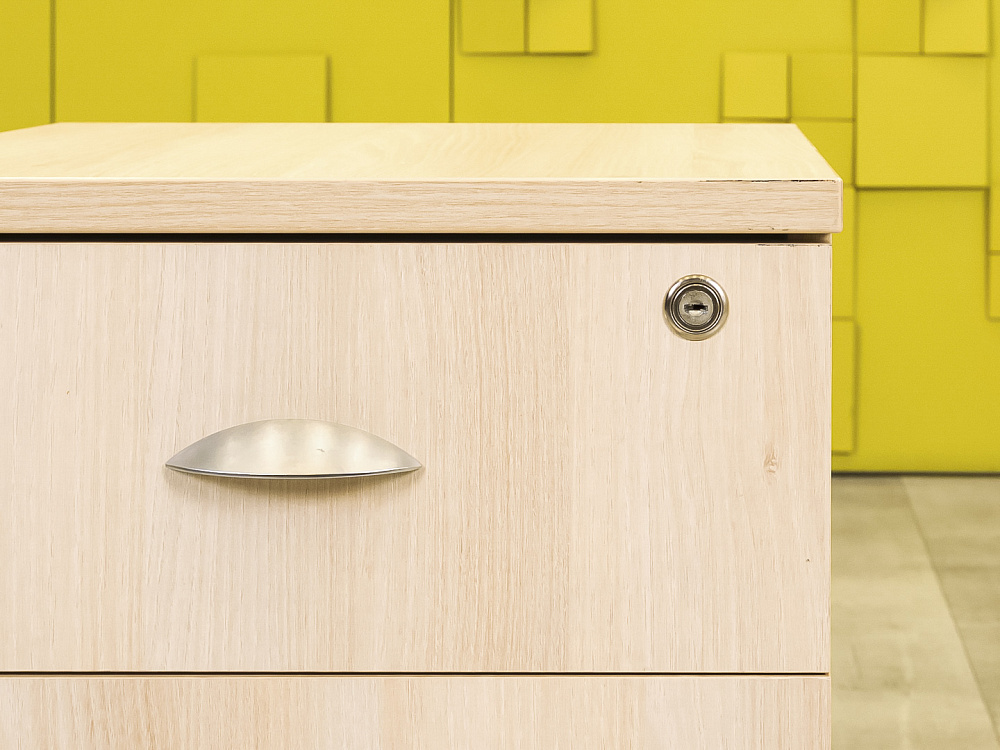 Офисная тумба выкатная ЛДСП Клен  ТВ3ЯВ1-10046