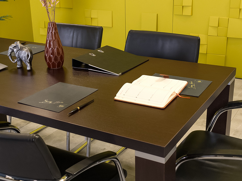 Офисный стол для переговоров 1800x900x730 Шпон Венге Импорт_СГПЕ-231223