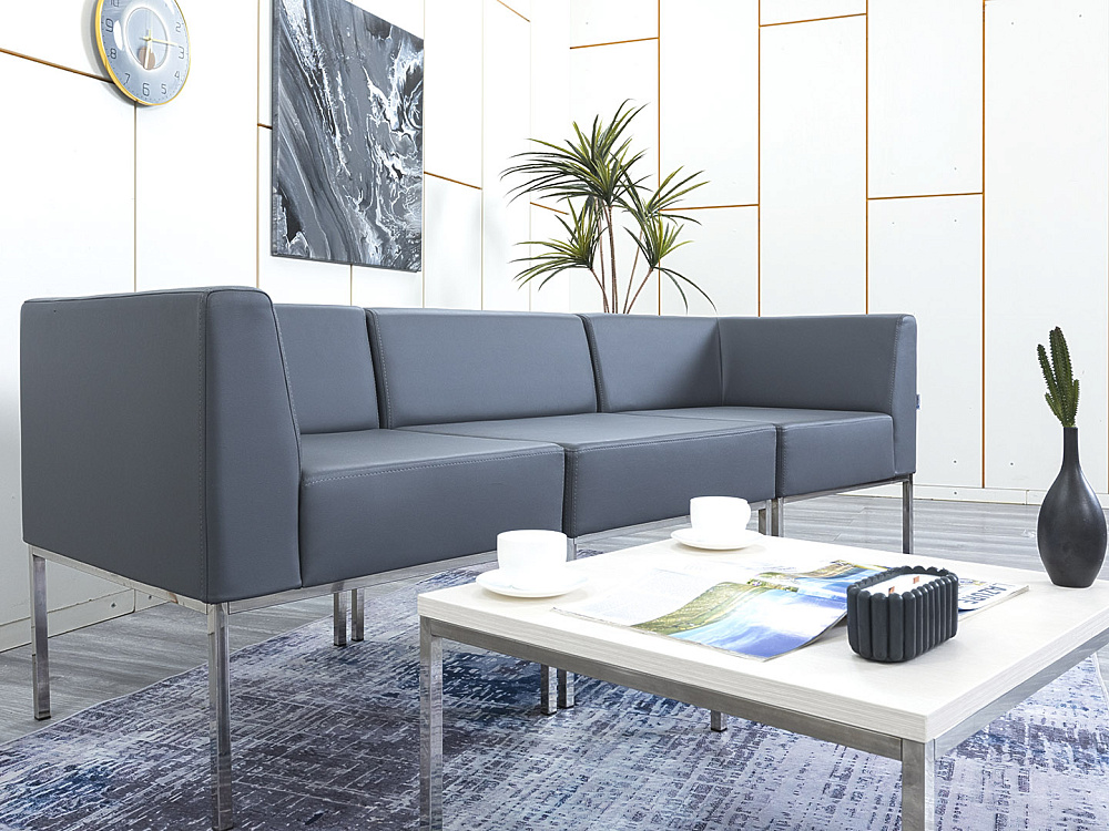 Офисный диван toForm Экокожа Серый   (ДНКС1-18123)