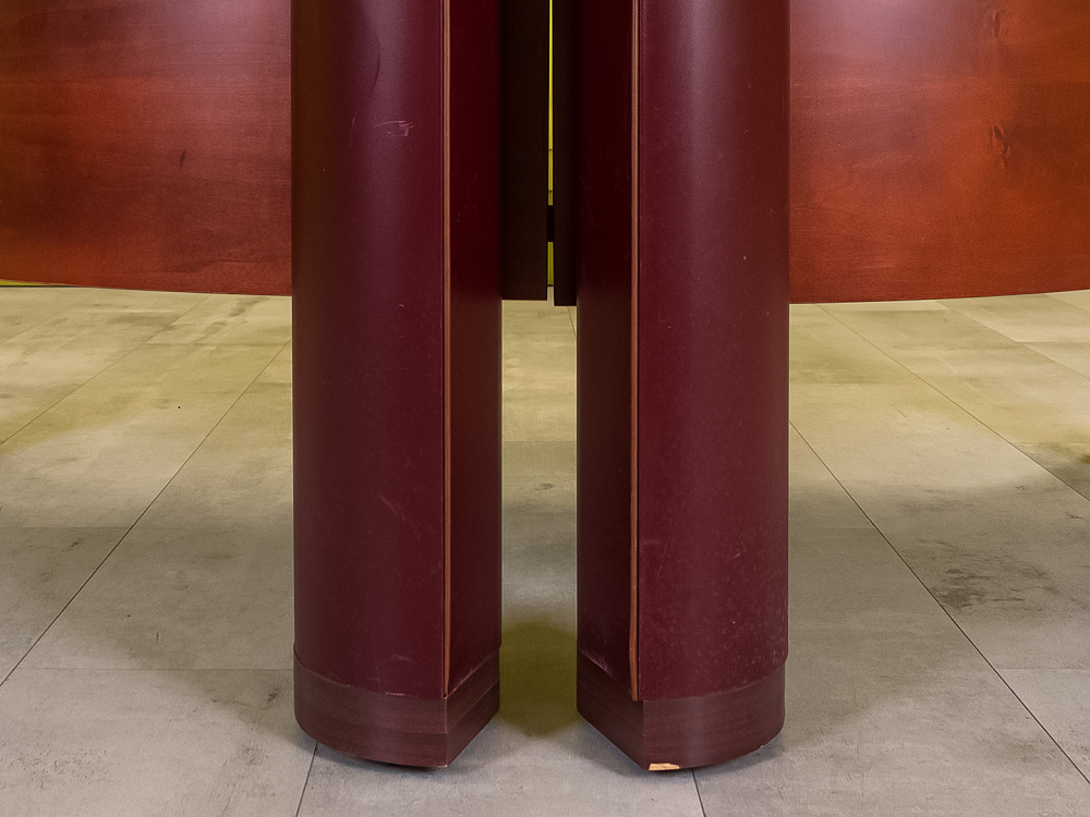 Стол для руководителя 1900x1100 ЛДСП Вишня Россия_СРЭШ4-130524