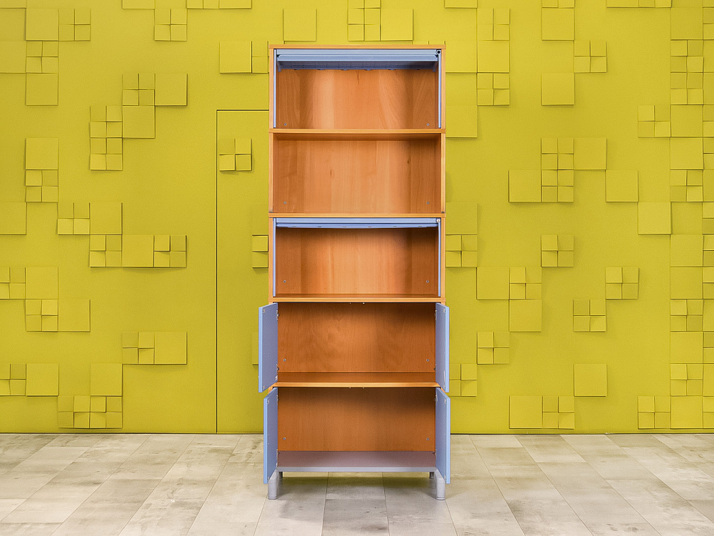 Шкаф для документов офисный IKEA ЛДСП Синий Швеция  ШДКН2-20025