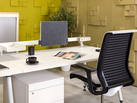 Комплект офисной мебели на 2 человека Herman Miller ДСП Белый США_ГКБ2-111122