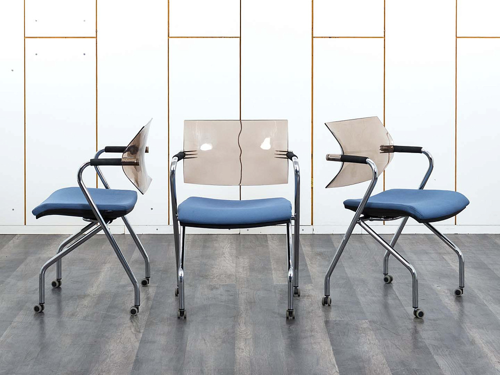 Конференц кресло для переговорной  Синий Ткань LUXY Aire JR  (УНТН-21013)