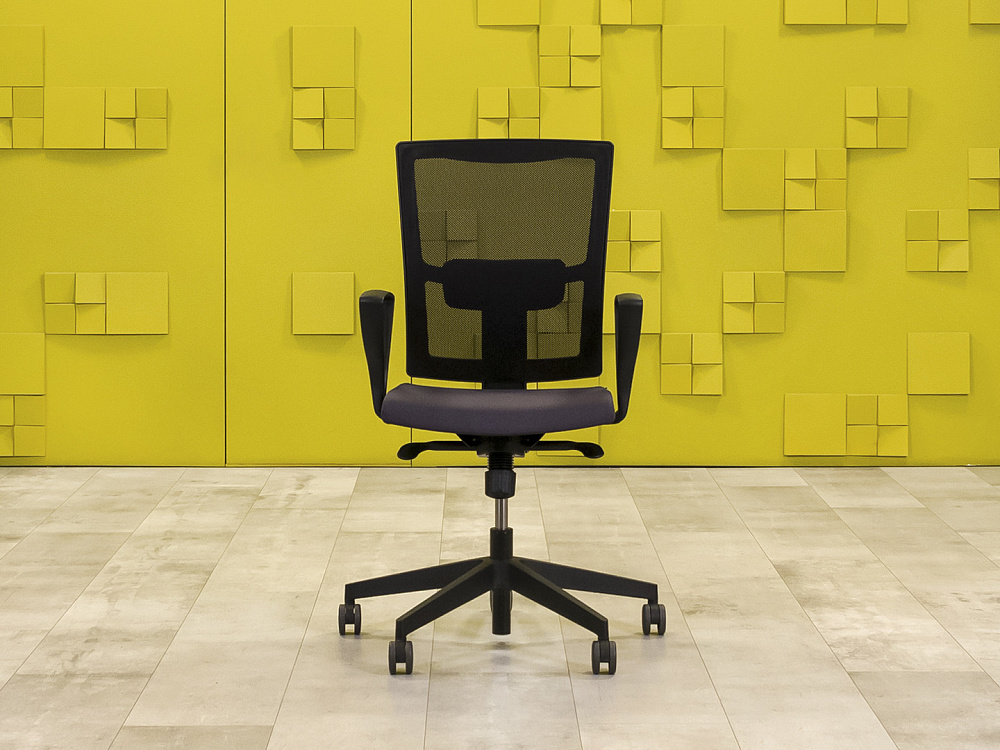 Офисное кресло для персонала на колесах Profim Ткань Серый Польша_КПТС-290623