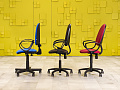Офисное кресло для персонала на колесах Ткань  Россия  Кпж(а)