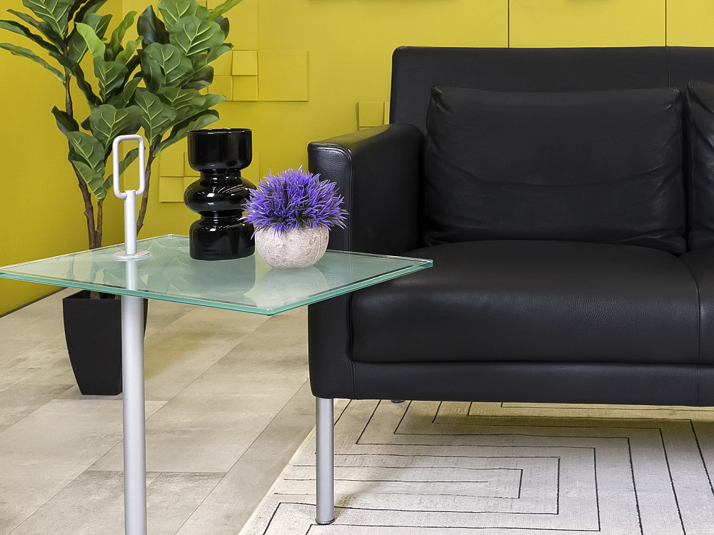 Комплект мягкой мебели WALTER KNOLL 1300x690 Кожа Чёрный Германия_ДНКЧК-190124