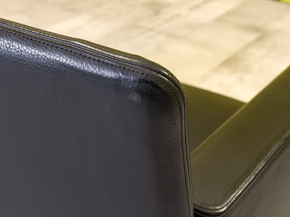 Комплект мягкой мебели WALTER KNOLL 1300x690 Кожа Чёрный Германия_ДНКЧК-190124