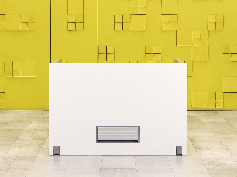 Офисный стол прямой Steelcase ЛДСП Белый Франция  СППБ1-04026