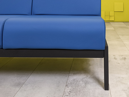 Офисный диван Лофт Сандра Кожзам Синий Россия  ДНКН-18036