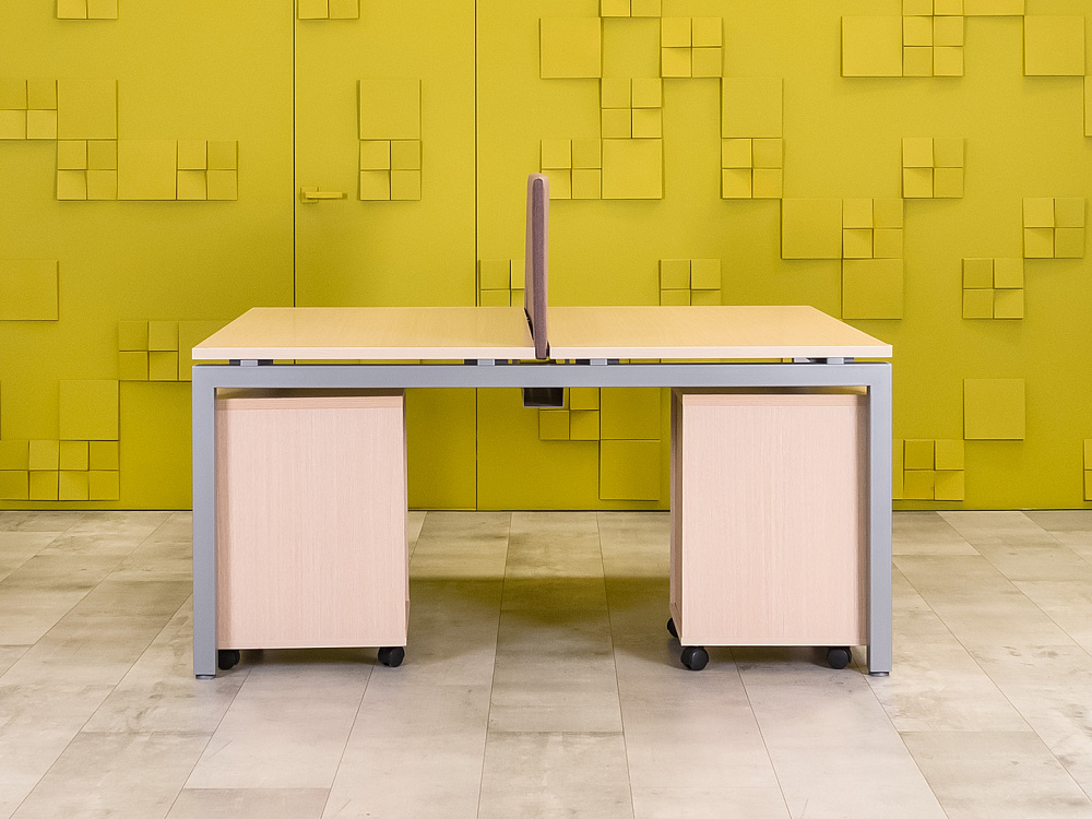 Комплект офисной мебели на 2 человека ЛДСП Зебрано Россия_ГКЗ-290324