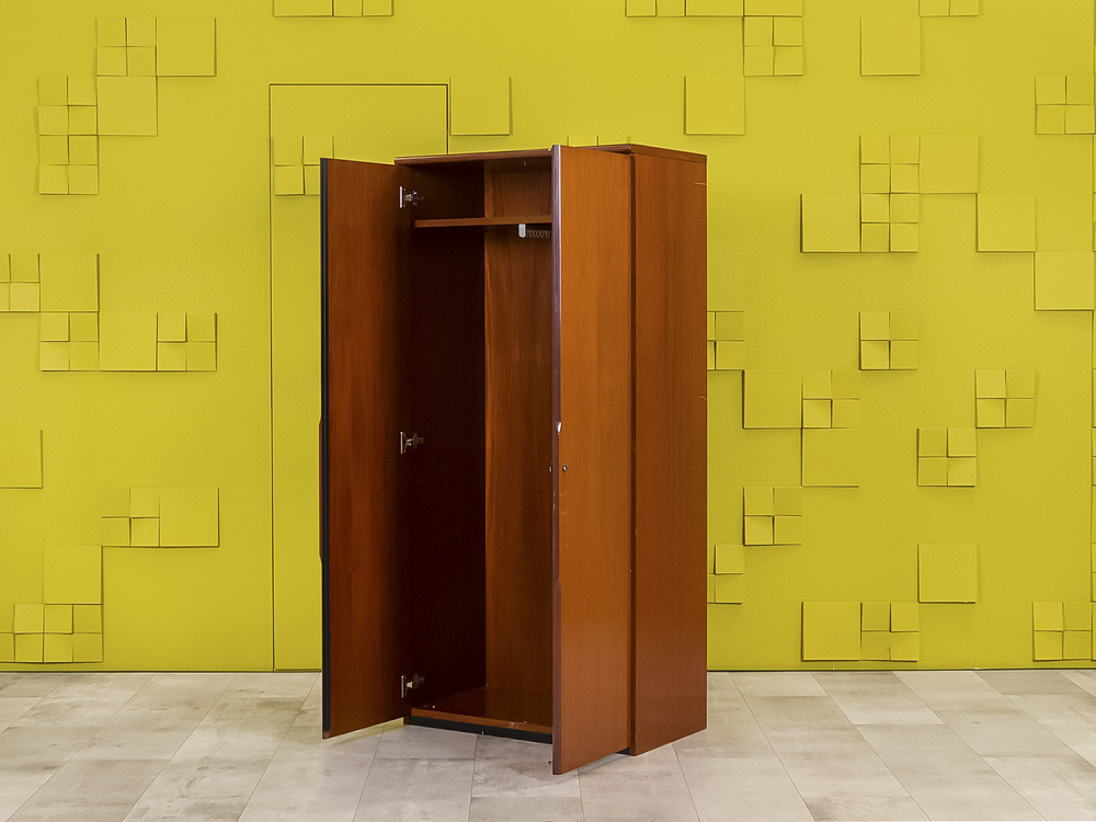 Шкаф для одежды Flute ORA 800x470x1700 Закрытый Шпон Орех Италия_ШГ2ДХ-170524