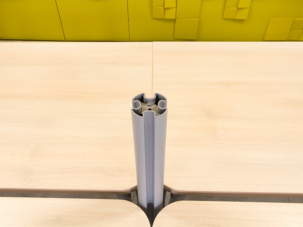 Комплект офисной мебели на 4 человека ЛДСП Зебрано Россия_ГКВ1-070823