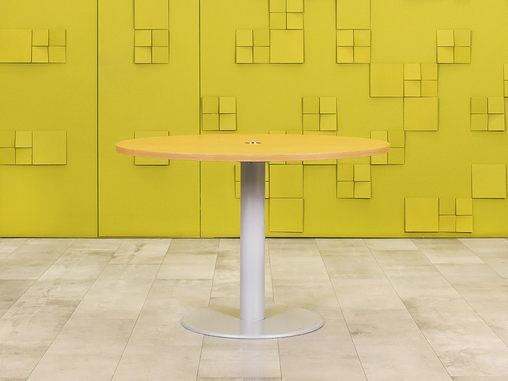 Офисный стол для переговоров HAWORTH 1100x1100x710 ЛДСП Ольха Германия_СГКЛ-240923