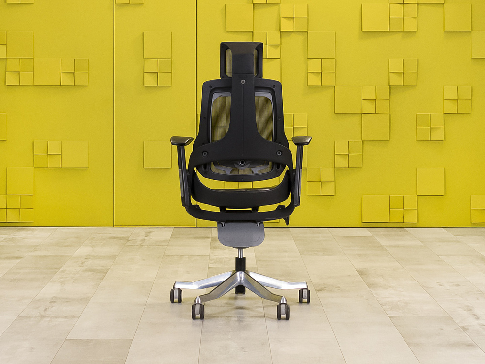 Офисное кресло руководителя на колесах Экокожа Чёрный; Серый Россия_КРКЧ2-250324