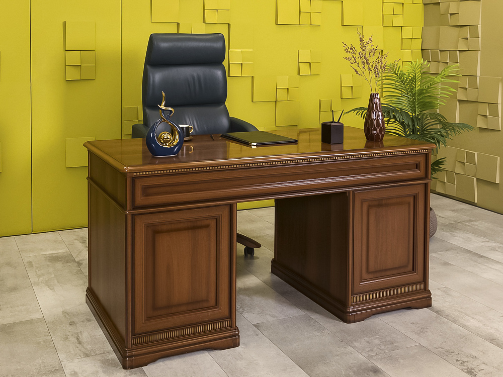 Стол для руководителя  Joconda Miassmobili ЛДСП Орех Россия  СРПХ-08046