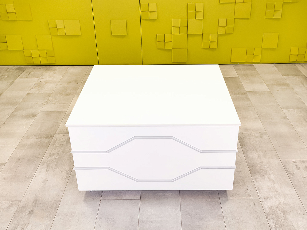 Журнальный столик 1100x1100x620 ЛДСП Белый Россия_СЖПБ-011024