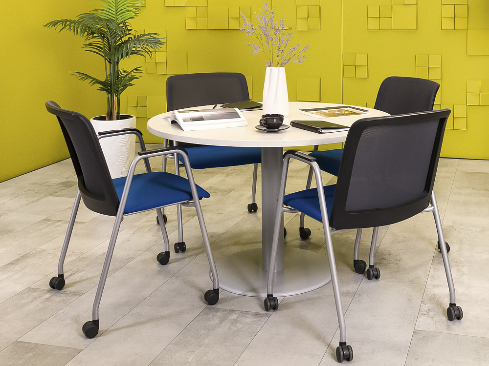 Офисный стол для переговоров HAWORTH ЛДСП Белый Португалия  СГКБ-29105