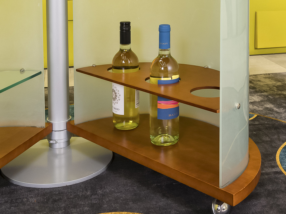 Журнальный столик Стекло Орех  СЖКС-25046