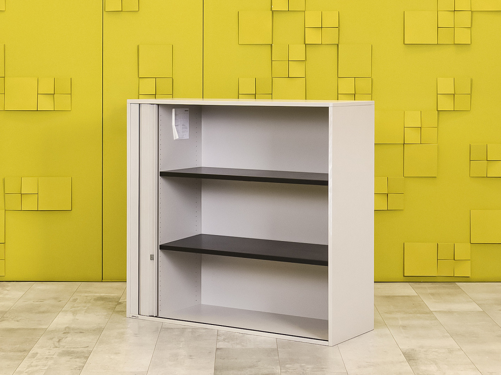 Шкаф для документов офисный  Steelcase ЛДСП Серый Франция  ШД1ДС5-27046
