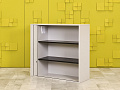 Шкаф для документов офисный  Steelcase ЛДСП Серый Франция  ШД1ДС5-27046