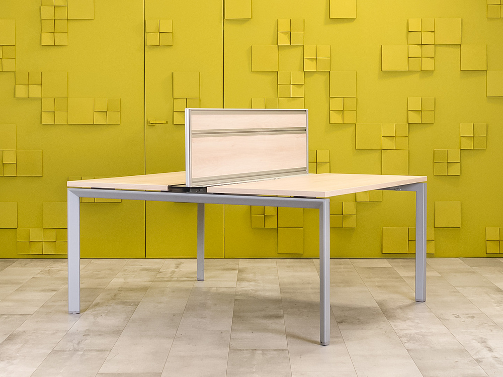 Комплект офисной мебели на 2 человека ЛДСП Клен Беларусь_ГКВ2-160823