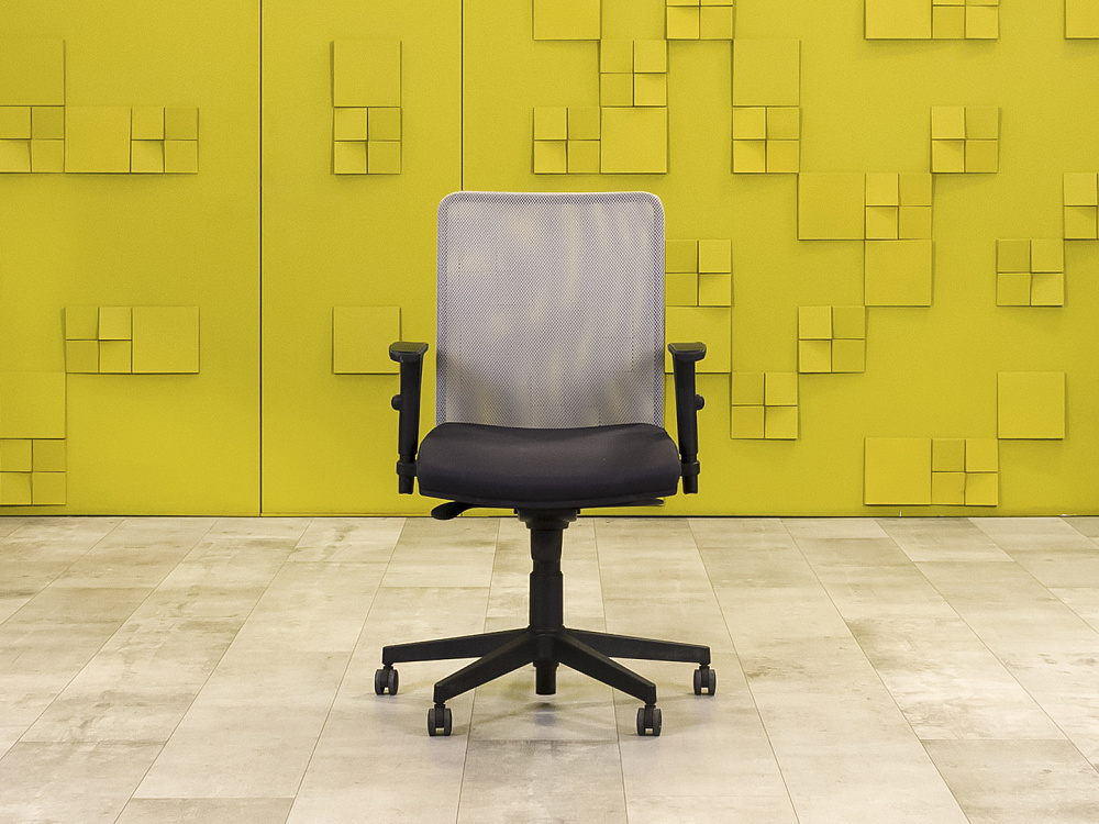 Офисное кресло для персонала на колесах FORSIT Ткань Серый Италия_КПТС2-250724