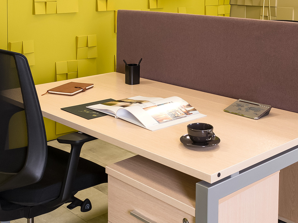 Комплект офисной мебели на 2 человека ЛДСП Зебрано Россия_ГКЗ-290324