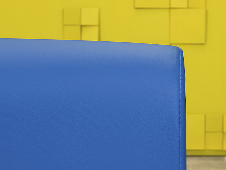 Офисный диван Лофт Сандра Кожзам Синий Россия  ДНКН-18036