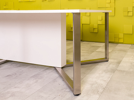 Офисный стол для переговоров LAS 2800x1180x750 ЛДСП Белый Италия_СГПБ-270424