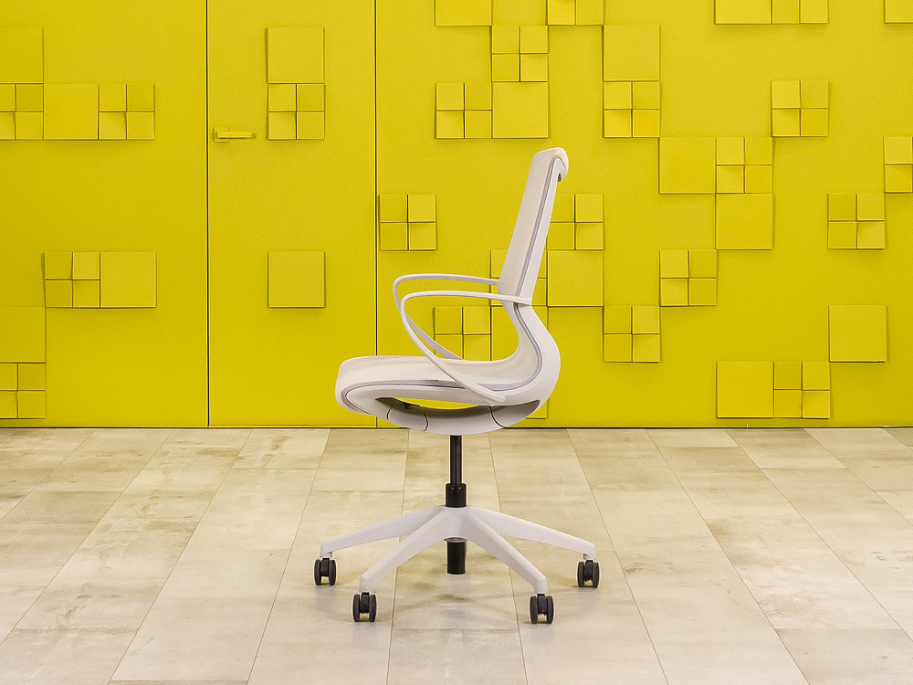 Офисное кресло для персонала на колесах MARICS W Profoffice Ткань Серый Италия_КПТС-300524