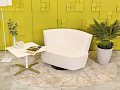 Офисный диван WALTER KNOLL Кожа Бежевый Германия  ДНКБ-10104