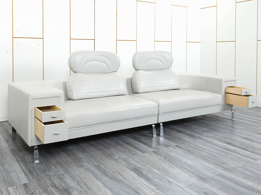 Офисный диван I4 Mariani Кожа Серый Limosine  (ДНКС-17094)