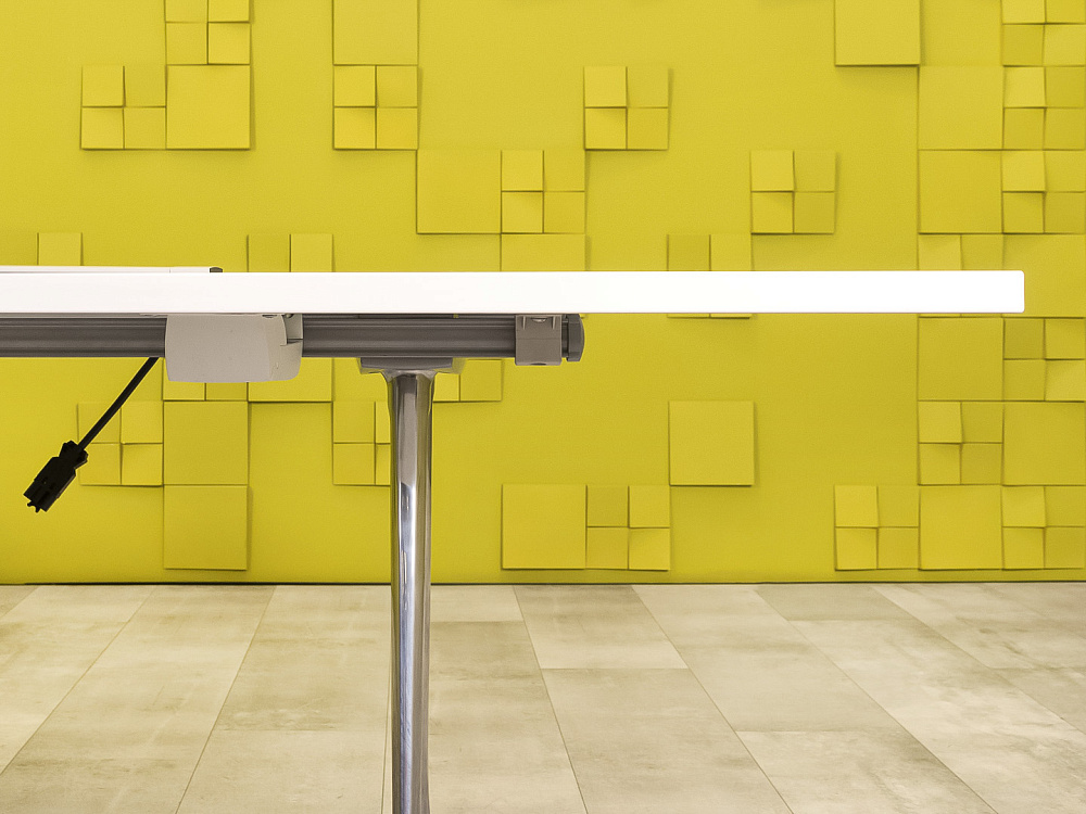 Офисный стол для переговоров Herman Miller 2200x1300x740 ЛДСП Белый США_СГПБ3-260923