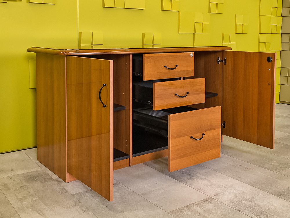 Офисный стол для переговоров CANNES Goodfurniture 1200x1200x760 МДФ Орех Италия_СГКХК-070524