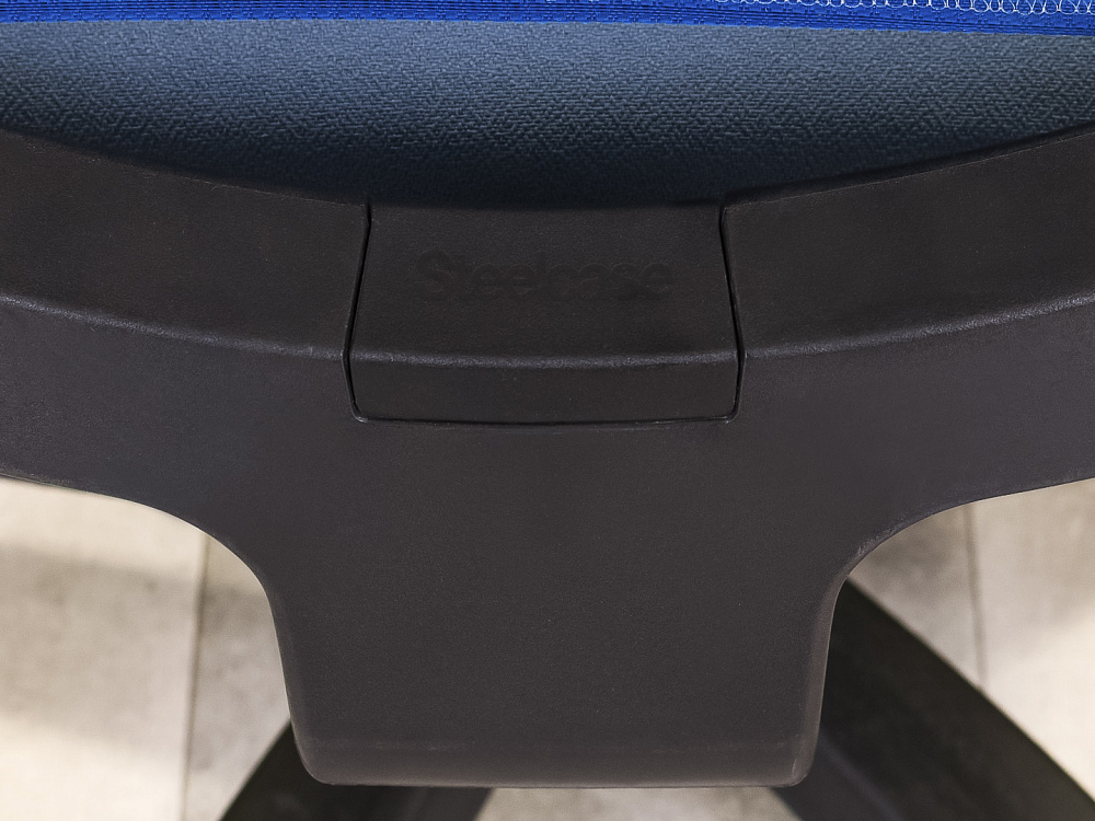 Офисное кресло для персонала на колесах Steelcase Ткань Синий Франция_КПТН-011023