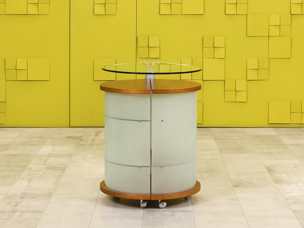 Журнальный столик Стекло Орех  СЖКС-25046