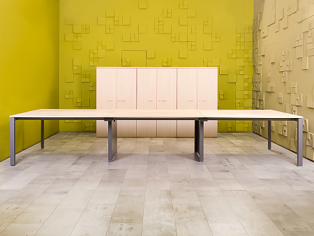 Комплект офисной мебели на 6 человек LAS ДСП Клен Италия_ГКВ-09091