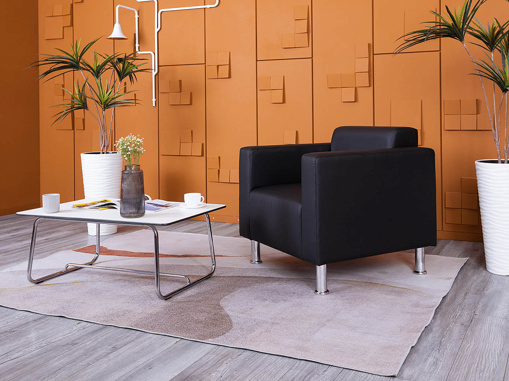 Мягкое кресло ДМебель Кожзам Черный   (КНКЧ-25094(нов))