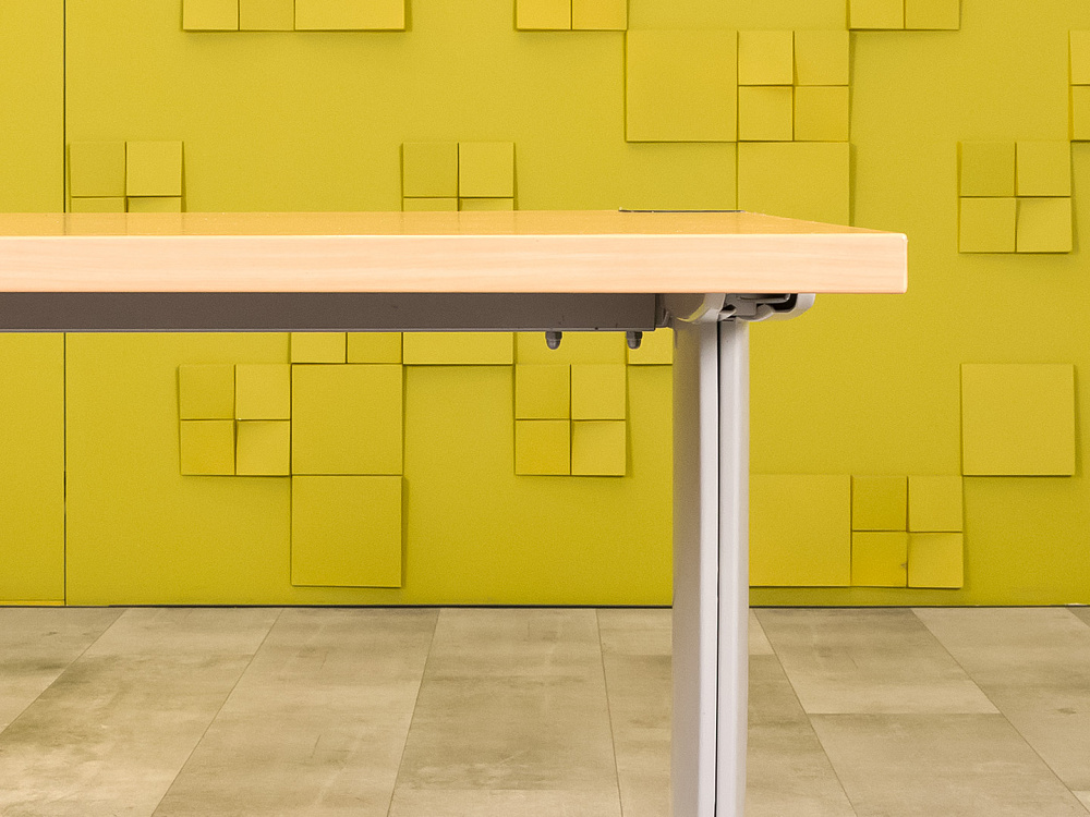 Офисный стол эргономичный Steelcase 1600x900 ЛДСП Бук Франция_СПЭВ-280923