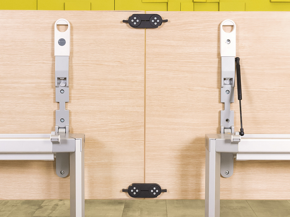 Офисный стол прямой HAWORTH ЛДСП Зебрано Германия  СППЗ-29105