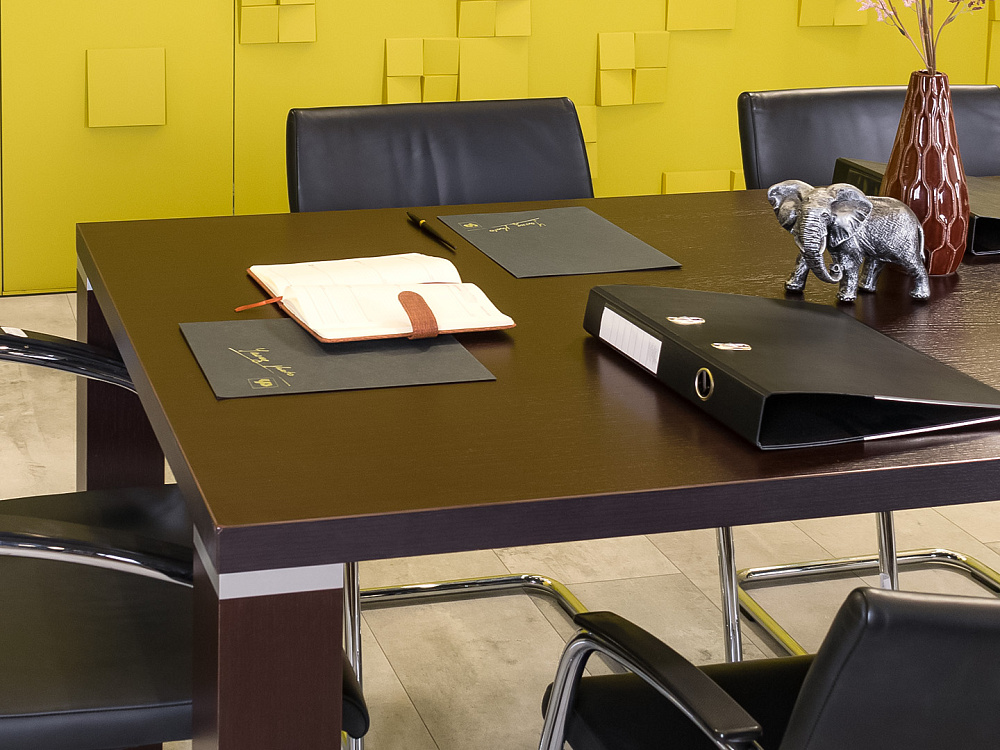 Офисный стол для переговоров 1800x900x730 Шпон Венге Импорт_СГПЕ-231223