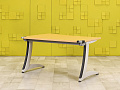 Офисный стол эргономичный Steelcase 1400x1000 ЛДСП Бук Франция_СПУВ-280923