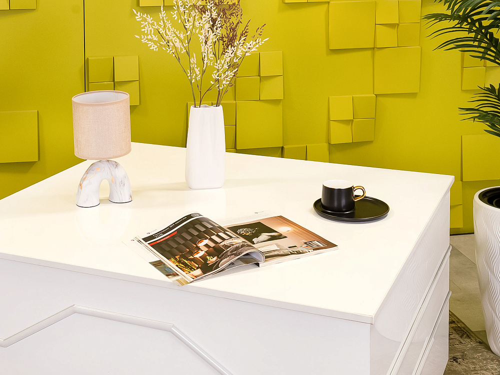 Журнальный столик 1100x1100x620 ЛДСП Белый Россия_СЖПБ-011024