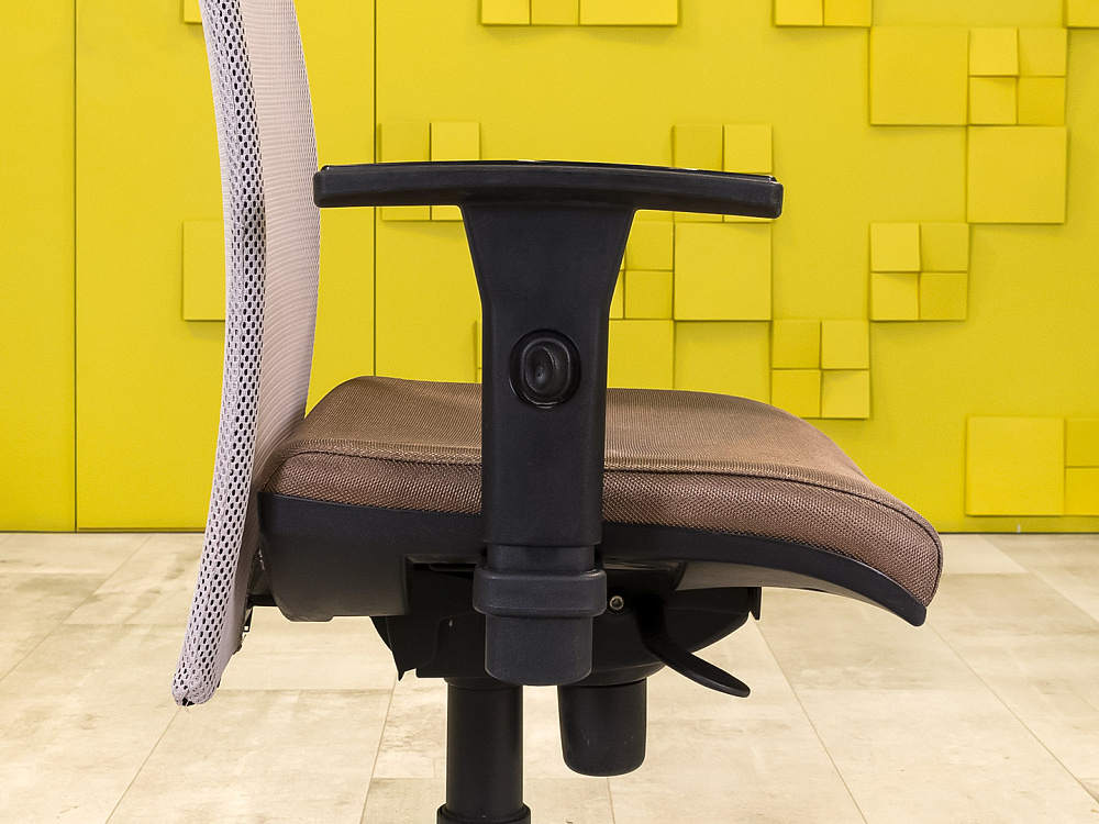 Офисное кресло для персонала на колесах FORSIT Ткань Серый Италия_КПТС1-250724