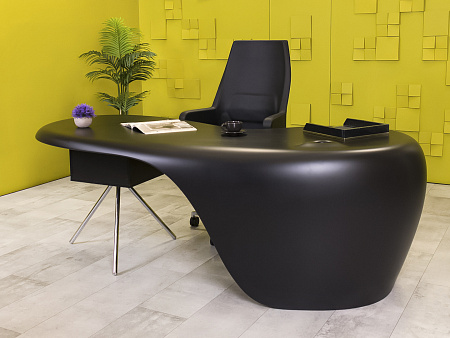 Стол для руководителя UNO DellaRovere 2200x1050 Пластик Чёрный Импорт