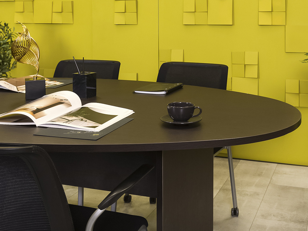 Офисный стол для переговоров ЛДСП Венге  СГОЕ-29016