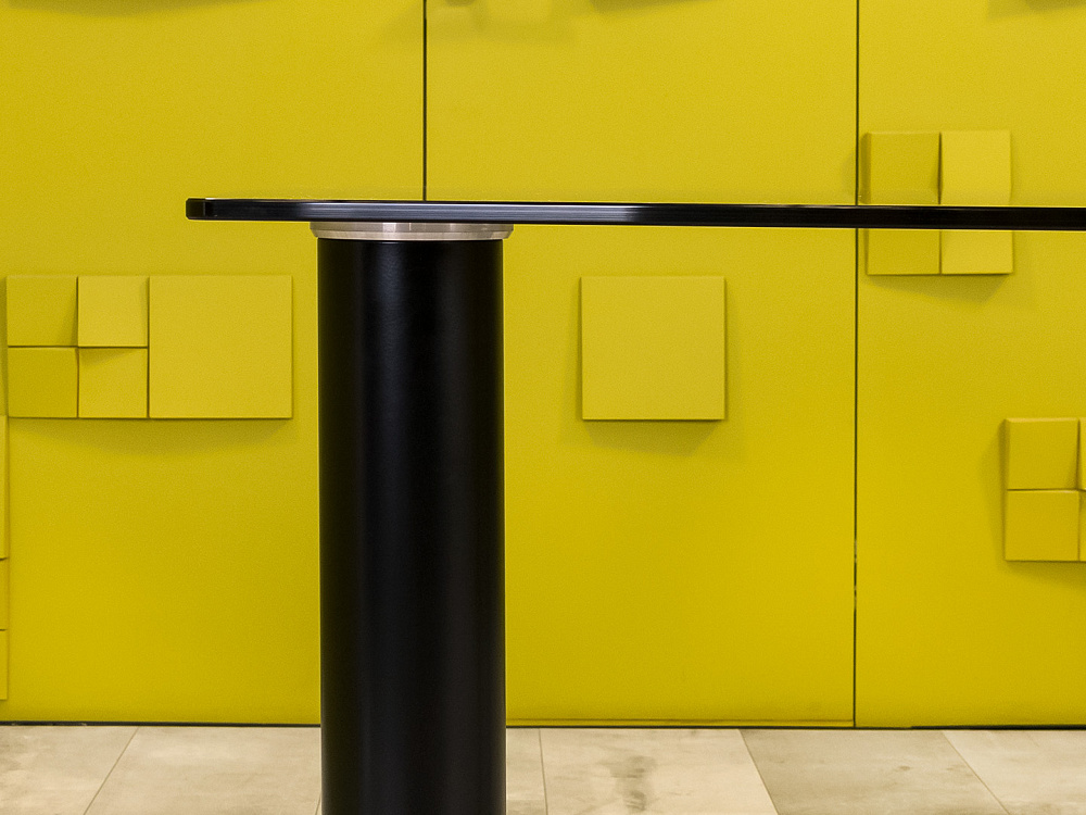 Офисный стол для переговоров 2000x1000x750 Стекло Серый Импорт_СГОС-110924