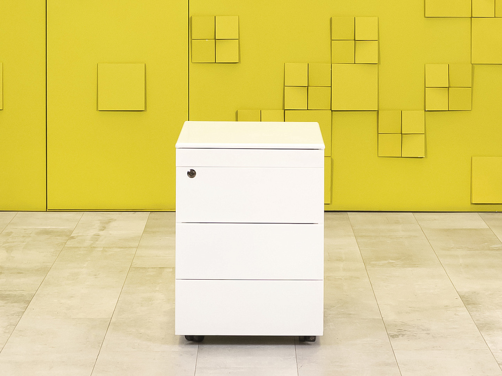 Офисная тумба выкатная  Металл Белый Импорт  ТВ4ЯМ1-12026